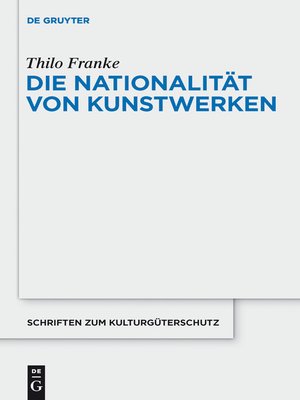 cover image of Die Nationalität von Kunstwerken